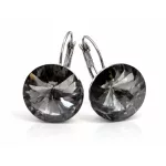 DIANA 16 mm-es fülbevaló (black diamond)