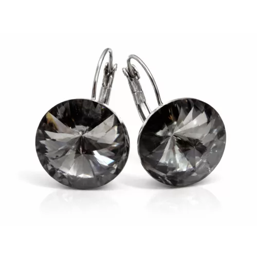 DIANA 16 mm-es fülbevaló (black diamond)