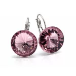 DIANA 18 mm-es fülbevaló (light amethyst)