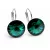 DIANA 18 mm-es fülbevaló (emerald)