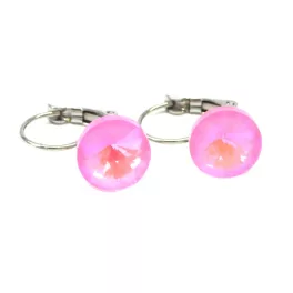 DIANA 10 mm-es fülbevaló (light rose mi)