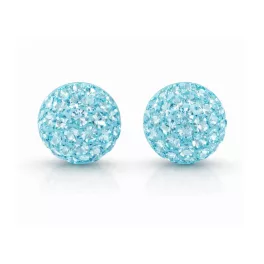 HÉRA bedugós fülbevaló (light turquoise 10 mm-es)