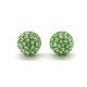 HÉRA bedugós fülbevaló (peridot 10 mm-es)