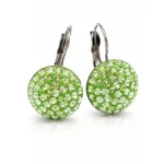 HÉRA kapcsos fülbevaló (peridot 14 mm-es)
