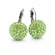 HÉRA kapcsos fülbevaló (peridot 14 mm-es)