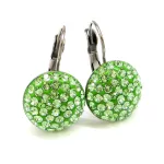 HÉRA kapcsos fülbevaló (peridot 14 mm-es)