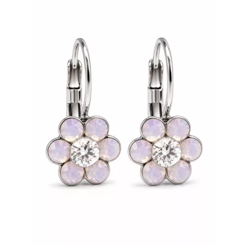 Kis virág fülbevaló (rose water opal-fehér)