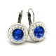 APHRODITÉ kapcsos fülbevaló (fehér - sapphire 14-mm-es)