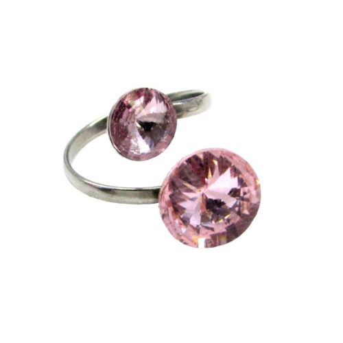 DUPLA DIANA gyűrű (rózsaszín variáció)
