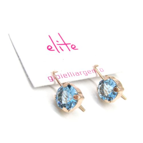 CONTESSA ezüst fülbevaló (aquamarine)