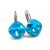 NAGY PÁRNA kapcsos fülbevaló (dark aquamarine)