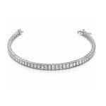 BONA ezüst karkötő (fehér)