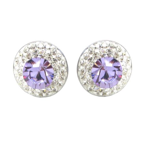 APHRODITÉ bedugós fülbevaló (violet 14 mm-es)