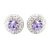 APHRODITÉ bedugós fülbevaló (violet 14 mm-es)