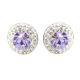 APHRODITÉ bedugós fülbevaló (violet 14 mm-es)
