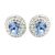 APHRODITÉ bedugós fülbevaló (light sapphire 14 mm-es)