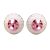 APHRODITÉ bedugós fülbevaló (rose water opal 14 mm-es)