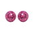 APHRODITÉ bedugós fülbevaló (rose 12 mm-es)