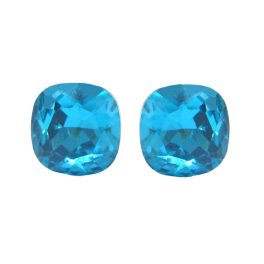 NAGY PÁRNA fülbevaló - 12 mm (dark aquamarine)