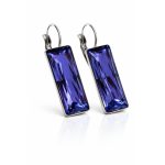 ÓRIÁS TÉGLA kapcsos fülbevaló - 24 mm (tanzanite lila)