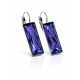 ÓRIÁS TÉGLA kapcsos fülbevaló - 24 mm (tanzanite lila)