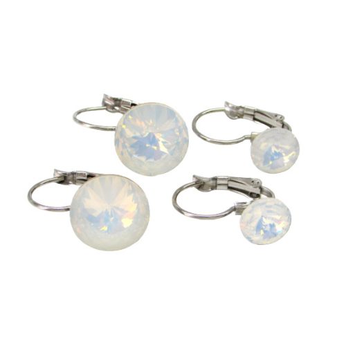 ANYA-LÁNYA fülbevaló csomag - 5 éves kortól (white opal)