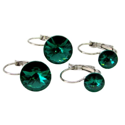 ANYA-LÁNYA fülbevaló csomag - 5 éves kortól (emerald)
