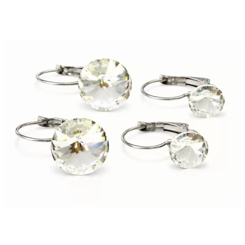 ANYA-LÁNYA fülbevaló szett - 5 éves kortól (crystal fehér)