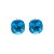 KIS PÁRNA fülbevaló (dark aquamarine)