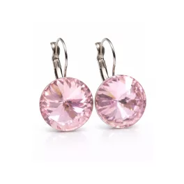 DIANA 14 mm-es fülbevaló (light rose)