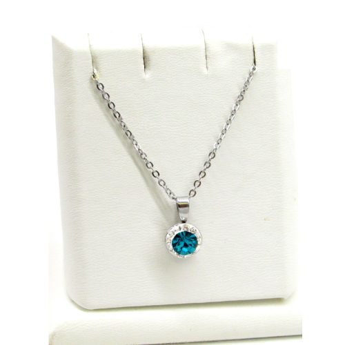 APHRODITÉ nyaklánc 8 mm (blue zircon zöld)