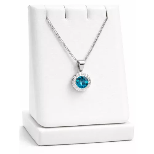 APHRODITÉ nyaklánc 8 mm (blue zircon zöld)