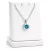 APHRODITÉ nyaklánc 8 mm (blue zircon zöld)