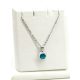 APHRODITÉ nyaklánc 8 mm (blue zircon zöld)