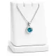 APHRODITÉ nyaklánc 8 mm (blue zircon zöld)
