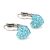 HÉRA SZÍV KAPCSOS fülbevaló (light turquoise 10 mm-es)