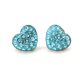 HÉRA SZÍV fülbevaló (light turquoise 10 mm-es)