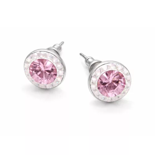 APHRODITÉ bedugós fülbevaló - 8 mm (light rose-rose water opal)