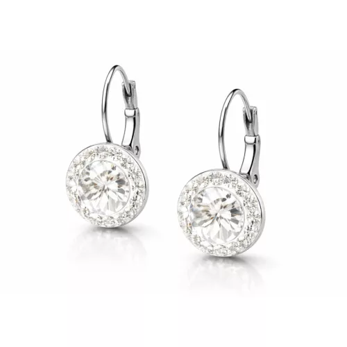 APHRODITÉ kapcsos fülbevaló - 8 mm (crystal fehér)
