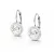 APHRODITÉ kapcsos fülbevaló - 8 mm (crystal fehér)