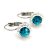 APHRODITÉ kapcsos fülbevaló (blue zircon zöld 8 mm-es)
