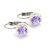 APHRODITÉ kapcsos fülbevaló (violet 8 mm-es)