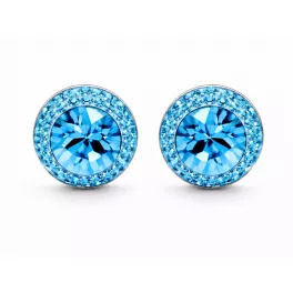 APHRODITÉ bedugós fülbevaló - 12 mm (aquamarine)