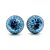 APHRODITÉ bedugós fülbevaló (aquamarine 12 mm-es)