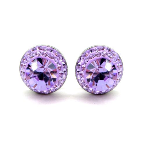 APHRODITÉ bedugós fülbevaló (violet 12 mm-es)