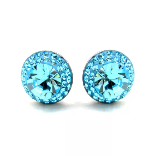 APHRODITÉ bedugós fülbevaló - 12 mm (light turquoise)