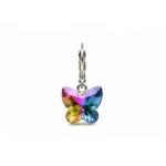 PILLANGÓ kapcsos fülbevaló - szivárvány (5 éves kortól tinédzser korig)