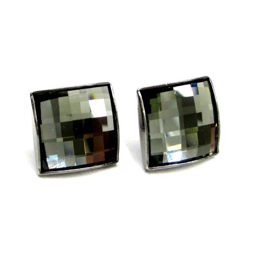 NAGY KLARISSA fülbevaló (black diamond szürke)