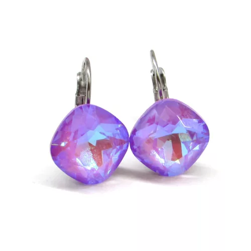 NAGY PÁRNA kapcsos fülbevaló - 12 mm (lilac delite)