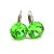 HELÉNA kapcsos fülbevaló (12 mm-es peridot)